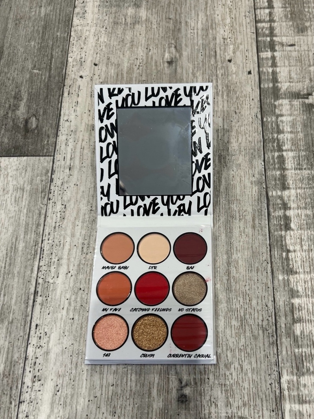 BH Cosmetics Low Key Love You 9 color Eyeshadow Palette with mirror (B 118)